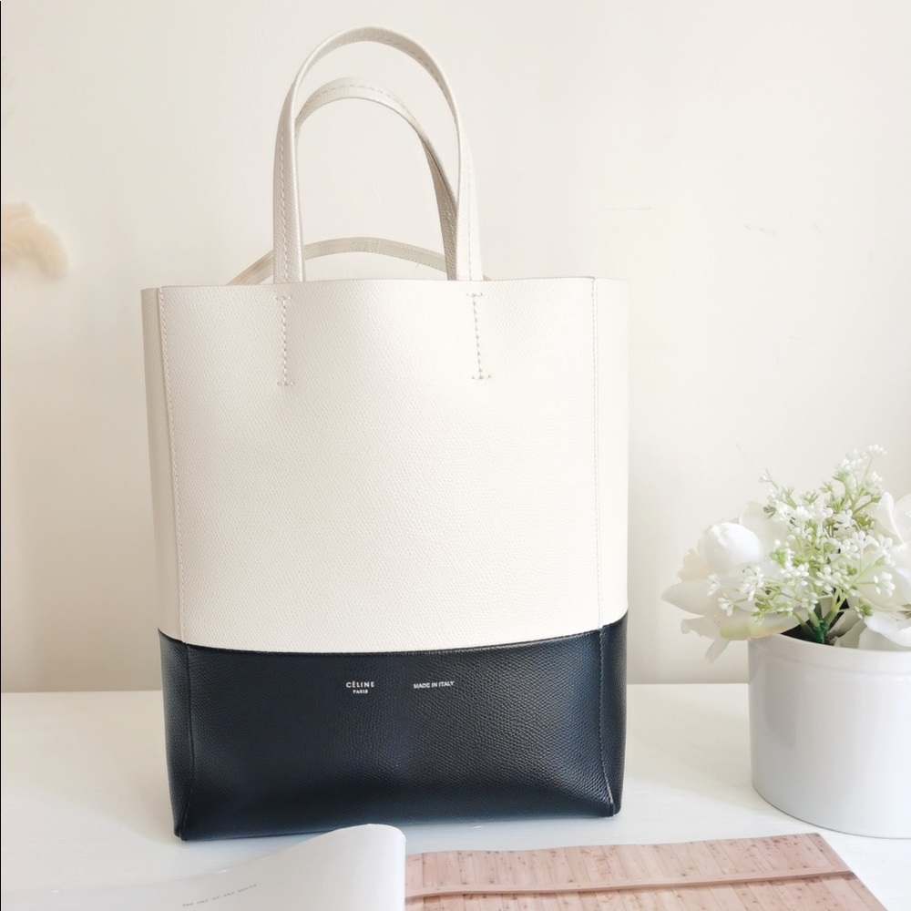 Celine Small Tote black and white